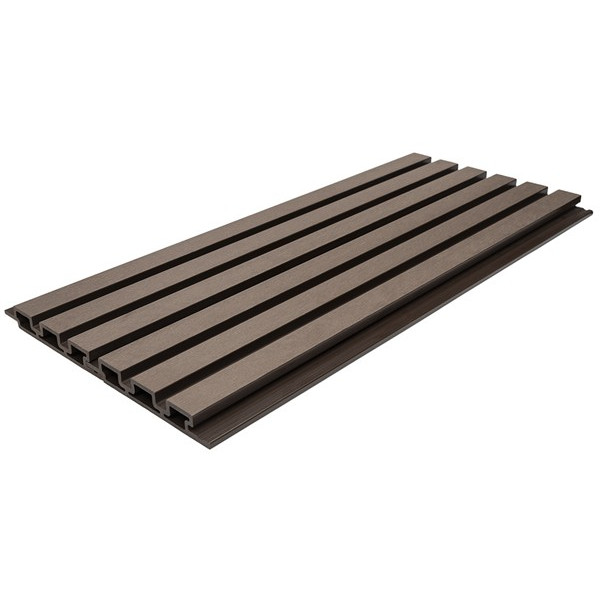 WPC PANEL ΜΕ 3D ΠΗΧΑΚΙΑ 25/176.5mm D.BROWN 8530 NewPlan 