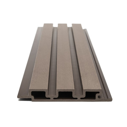 WPC PANEL ΜΕ 3D ΠΗΧΑΚΙΑ 25/176.5mm D.BROWN 8530 NewPlan 