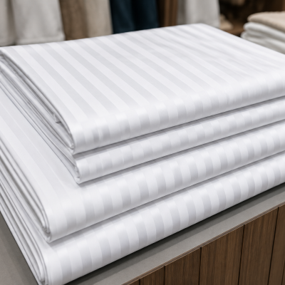 Σεντόνι Πάτμος Ημίδιπλο percale ( 200tc)  λευκό 100% βαμβάκι  180Χ270  2