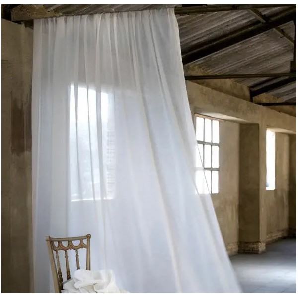 ΚΟΥΡΤΙΝΑ ΒΟΥΑΛ ΜΟΝΟΧΡΩΜΗ QUIZ ΛΕΥΚΟ 3-1537