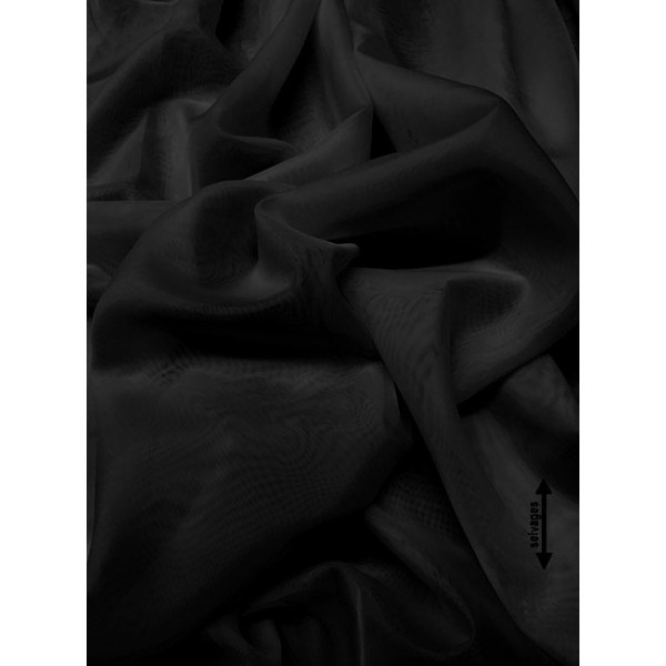 ΚΟΥΡΤΙΝΑ ΒΟΥΑΛ ΜΟΝΟΧΡΩΜΗ QUIZ ΜΑΥΡΟ 3-1531