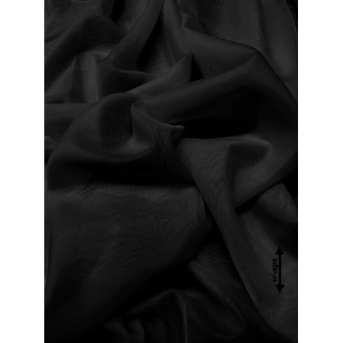 ΚΟΥΡΤΙΝΑ ΒΟΥΑΛ ΜΟΝΟΧΡΩΜΗ QUIZ ΜΑΥΡΟ 3-1531