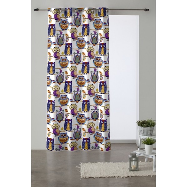 ΚΟΥΡΤΙΝΕΣ ΜΕ ΤΡΟΥΚΣ BUHO LILA(150X260)