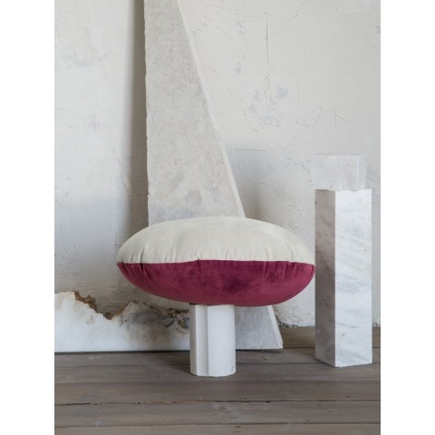 Διακοσμητικό Μαξιλάρι Φ.45 - Velvety Red/Light Gray5206482005990