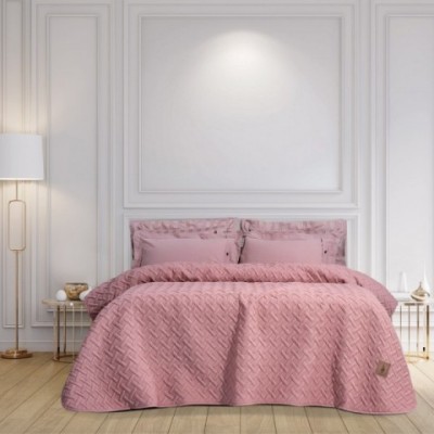 Κουβερλί Υπέρδιπλο σε Πετρόλ Χρώμα 220x240cm Nima Helix  Microfiber5206400333990