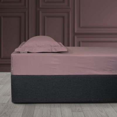 Σεντόνι Γίγας  jersey  με Λάστιχο Naem - Dark Terracotta5206482002258