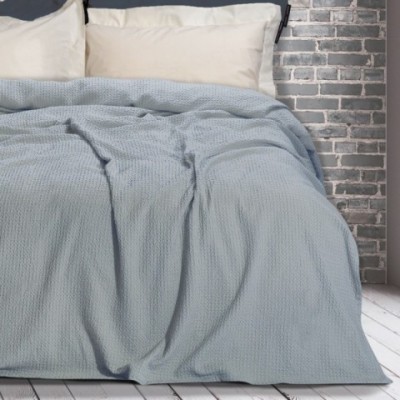 Κουβέρτα πικέ waffle Habit - Graphite 220x240 papyrus 2