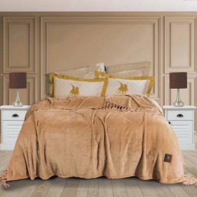 Guy Laroche .ROMBUS OLIVE Κουβέρτα Fleece Υπέρδιπλη 220x240εκ.5206480568138