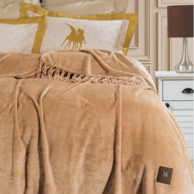 Guy Laroche .ROMBUS OLIVE Κουβέρτα Fleece Υπέρδιπλη 220x240εκ.5206480568138 2