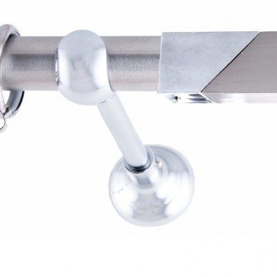 ΚΟΥΡΤΙΝΟΞΥΛΟ AMORE FRANS  Φ25 ΝΙΚΕΛ ΜΑΤ ΜΕ ΧΡΩΜΙΟ ΕΞΑΡΤΗΜΑΤΑ