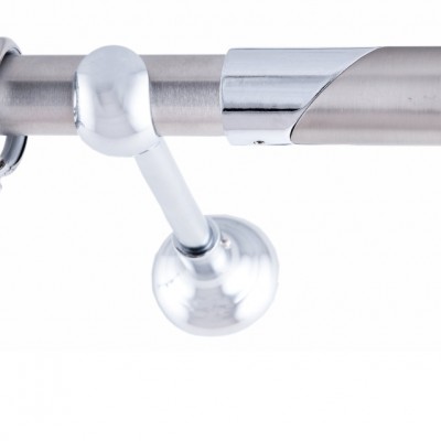 ΚΟΥΡΤΙΝΟΞΥΛΟ AMORE FRANS  Φ25 ΝΙΚΕΛ ΜΑΤ ΜΕ ΧΡΩΜΙΟ ΕΞΑΡΤΗΜΑΤΑ