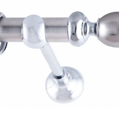 ΚΟΥΡΤΙΝΟΞΥΛΟ RETRO STRASS  FRANS  Φ25 ΝΙΚΕΛ ΜΑΤ ΜΕ NIKEL MAT   ΕΞΑΡΤΗΜΑΤΑ 2