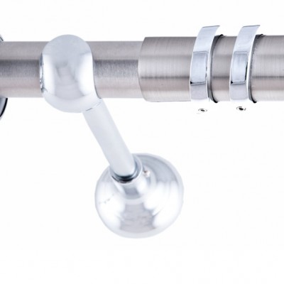 ΚΟΥΡΤΙΝΟΞΥΛΟ BAR STRASS ΧΡΩΜΙΟ FRANS  Φ25 ΝΙΚΕΛ ΜΑΤ ΜΕ ΧΡΩΜΙΟ  ΕΞΑΡΤΗΜΑΤΑ