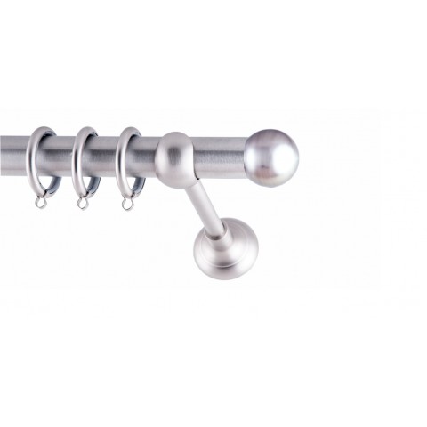 ΚΟΥΡΤΙΝΟΞΥΛΟ BILIA FRANS  Φ25 ΝΙΚΕΛ ΜΑΤ ΜΕ ΝΙΚΕΛ ΜΑΤ ΕΞΑΡΤΗΜΑΤΑ