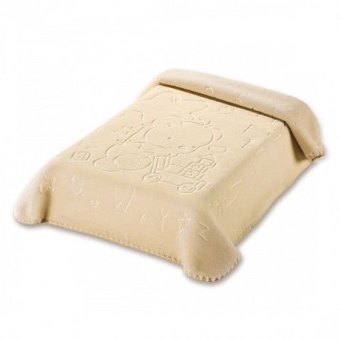 Παιδική Κουβέρτα Βελουτέ Ισπανίας Μπεζ 521