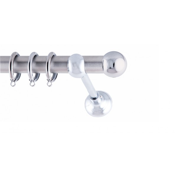 ΚΟΥΡΤΙΝΟΞΥΛΟ BILIA ΧΡΩΜΙΟ FRANS  Φ25 ΝΙΚΕΛ ΜΑΤ ΜΕ ΧΡΩΜΙΟ  ΕΞΑΡΤΗΜΑΤΑ