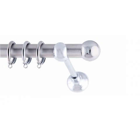 ΚΟΥΡΤΙΝΟΞΥΛΟ BILIA ΧΡΩΜΙΟ FRANS  Φ25 ΝΙΚΕΛ ΜΑΤ ΜΕ ΧΡΩΜΙΟ  ΕΞΑΡΤΗΜΑΤΑ