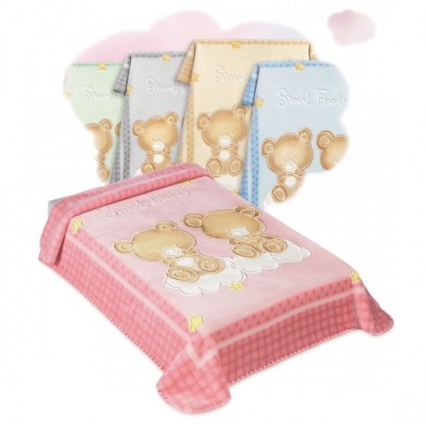 Κουβέρτα Βρεφική  BELPA 548 Ροζ