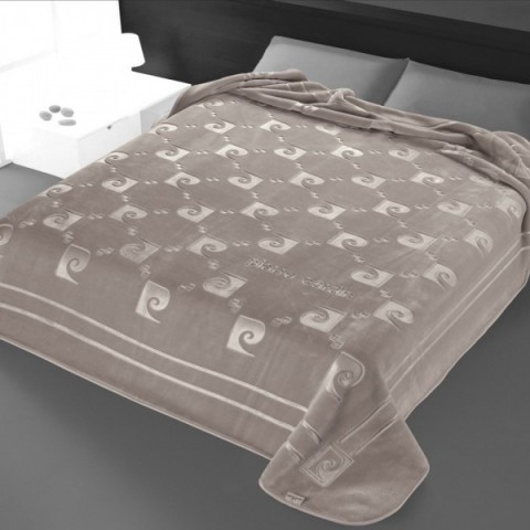 Κουβέρτα Βελουτέ Pierre Cardin NANCY 654 Υπέρδιπλη 220x240 Γκρι