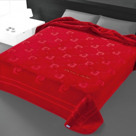 Κουβέρτα Βελουτέ Pierre Cardin NANCY 654 220x240 Κόκκινο