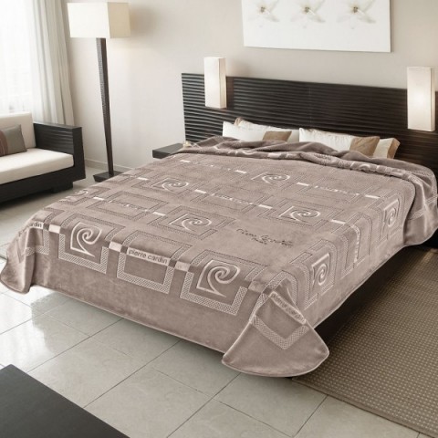 Κουβέρτα Βελουτέ Pierre Cardin NANCY 657 Υπέρδιπλη 220x240 Γκρι