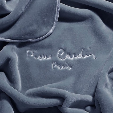 Κουβέρτα Βελουτέ Pierre Cardin NANCY  545 Υπέρδιπλη 220x240 Ανθρακί