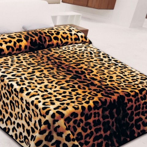 Κουβέρτα Βελουτέ BELPLA STER 70 Υπέρδιπλη 220x240 Animal Print