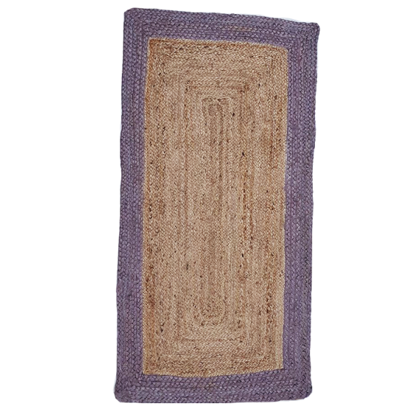 ΠΛΕΚΤΟ ΟΡΘΟΓΩΝΙΟ  ΧΑΛΙ ΓΙΟΥΤΑ ΜΕ ΓΚΡΙ  ΚΟΡΝΙΖΑ 70Χ140cm