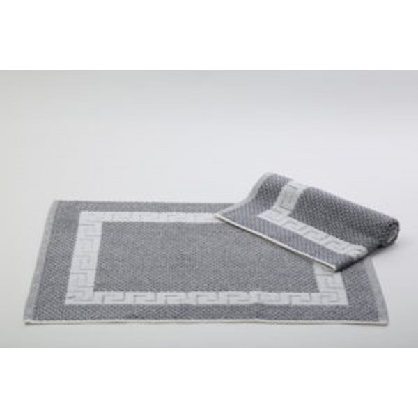 ΠΑΤΑΚΙ ΜΠΑΝΙΟΥ 50x75 100%Βαμβάκι GRAY ΜΑΙΑΝΔΡΟΣ 9010