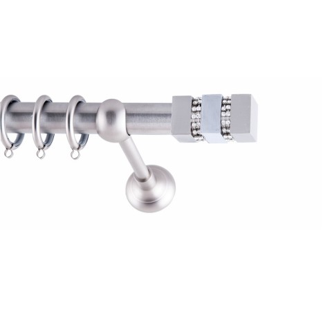 ΚΟΥΡΤΙΝΟΞΥΛΟ LEGO STRASS  FRANS  Φ25 ΝΙΚΕΛ ΜΑΤ ΜΕ NIKEL MAT    ΕΞΑΡΤΗΜΑΤΑ