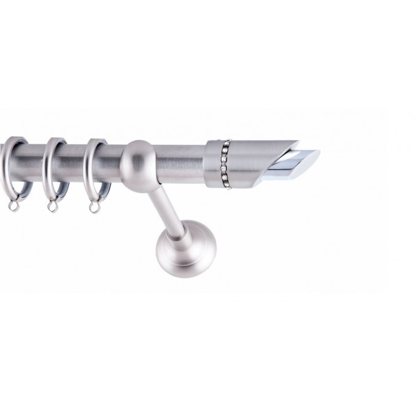 ΚΟΥΡΤΙΝΟΞΥΛΟ GALEA  STRASS  FRANS  Φ25 ΝΙΚΕΛ ΜΑΤ ΜΕ NIKEL MAT    ΕΞΑΡΤΗΜΑΤΑ