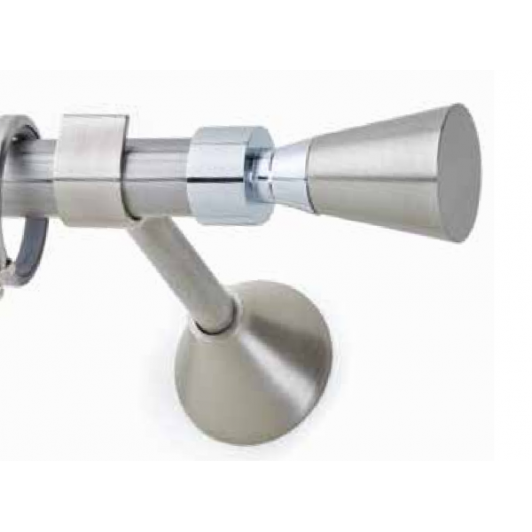 inox κουρτινόβεργα MARINER Φ20  Νίκελ σατινέ