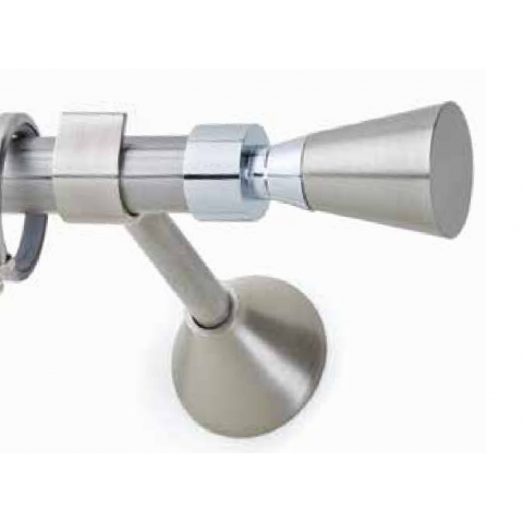 inox κουρτινόβεργα MARINER Φ20  Νίκελ σατινέ