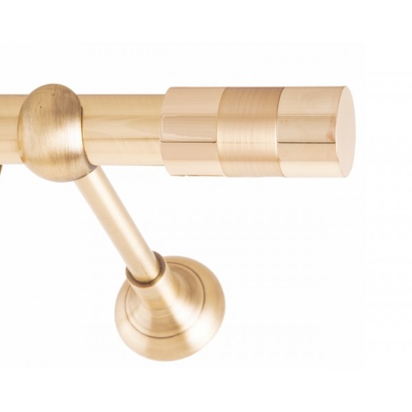 ΚΟΥΡΤΙΝΟΞΥΛΟ DIVA FRANS  Φ25 ΟΡΟ ΜΑΤ ΧΡΥΣΟ