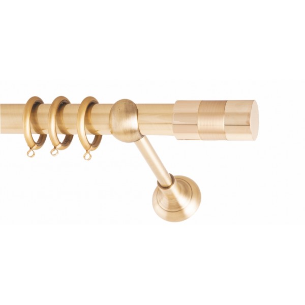 ΚΟΥΡΤΙΝΟΞΥΛΟ DIVA FRANS  Φ25 ΟΡΟ ΜΑΤ ΧΡΥΣΟ