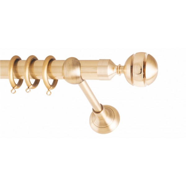 ΚΟΥΡΤΙΝΟΞΥΛΟ AMORE FRANS  Φ25 ΟΡΟ ΜΑΤ ΧΡΥΣΟ