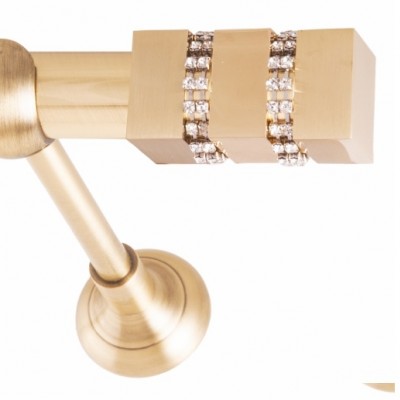 ΚΟΥΡΤΙΝΟΞΥΛΟ BAR STRASS ΧΡΩΜΙΟ FRANS  Φ25 ΝΙΚΕΛ ΜΑΤ ΜΕ ΧΡΩΜΙΟ  ΕΞΑΡΤΗΜΑΤΑ