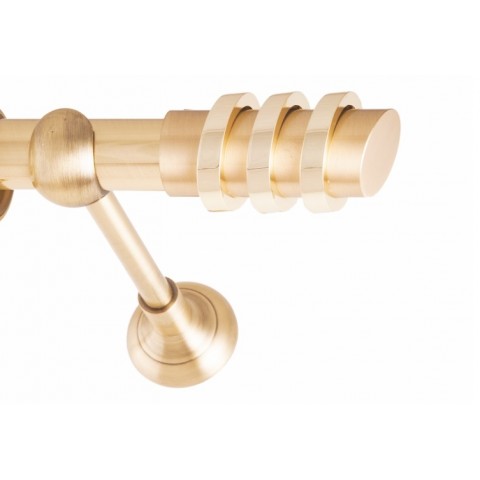 ΚΟΥΡΤΙΝΟΞΥΛΟ THREE RINGS  FRANS  Φ25 ΟΡΟ ΜΑΤ ΧΡΥΣΟ