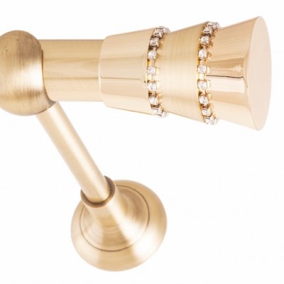 ΚΟΥΡΤΙΝΟΞΥΛΟ DIVA FRANS  Φ25 ΟΡΟ ΜΑΤ ΧΡΥΣΟ