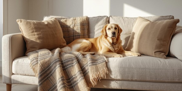 Ριχτάρι Tartan Pet Friendly – Αντιβακτηριακό, Ανθεκτικό & Άνετο για Καναπέδες | Protasihome